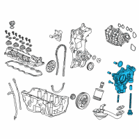 OEM 2011 Honda Fit Pump Assembly, Oil Diagram - 15100-RB0-003