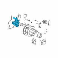 OEM 2002 BMW 530i Wheel Carrier, Rear Left Diagram - 33-32-6-757-315