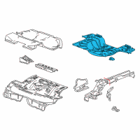 OEM 2015 Chevrolet Malibu Center Floor Pan Diagram - 23103444