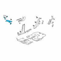 OEM 2008 Saturn Aura Molding Asm-Windshield Side Upper Garnish *Light Ttnum Diagram - 25993060