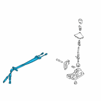 OEM Hyundai Elantra Manual Transmission Lever Cable Assembly Diagram - 43794-3Y100