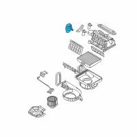 OEM Hyundai Entourage Heater System Intake Actuator Assembly Diagram - 97124-4D000