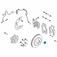 OEM Ford Ranger Axle Nut Diagram - KB3Z-3B477-A