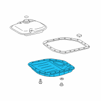 OEM Pontiac Vibe Pan, Automatic Transmission Fluid Diagram - 88975091