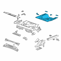 OEM 2013 Chevrolet Cruze Rear Floor Pan Diagram - 22756016