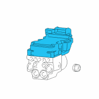 OEM 2003 Dodge Ram 1500 Anti-Lock Brake System Module Diagram - 5083096AC