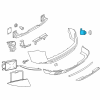 OEM 2015 BMW X5 Ultrasonic Transducer, Perlsilber Diagram - 66-20-7-987-047