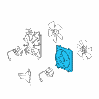 OEM Acura ZDX Shroud Complete , Sub Diagram - 38615-RP6-A01