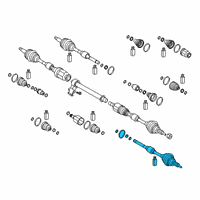 OEM 2019 Hyundai Veloster Joint & Shaft Kit-Front Axle W Diagram - 49526-F2700