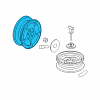 OEM 2006 Honda Civic Disk, Aluminum Wheel (15X6J) (Enkei) Diagram - 42700-SNC-A81