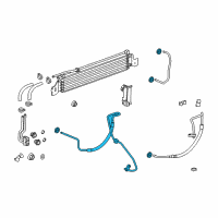 OEM 2015 Buick Verano Cooler Pipe Diagram - 22952310