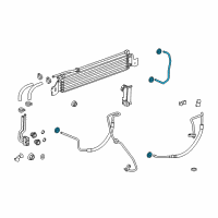 OEM 2015 Buick Verano Cooler Pipe Diagram - 13311082