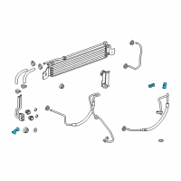 OEM Chevrolet Cruze Cooler Pipe Clip Diagram - 13324828