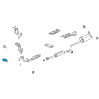 OEM 2006 Honda Insight Cover, RR. Exhuast Manifold Diagram - 18122-PHM-000