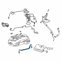 OEM 2021 Cadillac XT4 Tank Strap Diagram - 23270360