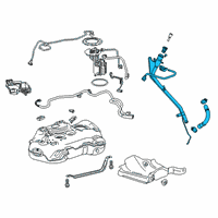 OEM Cadillac Filler Pipe Diagram - 84753599