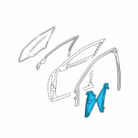 OEM 2005 Cadillac STS Window Regulator Diagram - 25999738