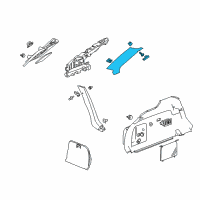 OEM 2014 Cadillac CTS Upper Pillar Trim Diagram - 20919270