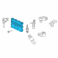 OEM 2013 Dodge Challenger Engine Controller Module Diagram - 5150694AC