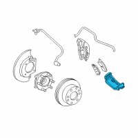 OEM 2001 Chevrolet Silverado 1500 Caliper Support Diagram - 25997055