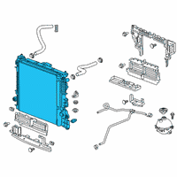 OEM 2018 Cadillac XT5 Radiator Diagram - 84664114