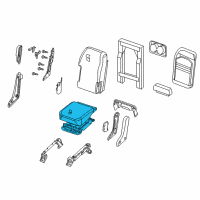 OEM 2008 Nissan Titan Cushion Assy-Front Seat, Center Diagram - 87760-ZR20B