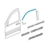 OEM 2018 Jeep Grand Cherokee Molding-Day Light Opening Diagram - 68257471AC