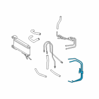 OEM 1997 Toyota Camry Cooler Pipe Diagram - 32907-33050