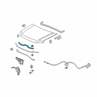 OEM 2014 Honda Ridgeline Rubber, Hood Seal Diagram - 74121-SJC-A00