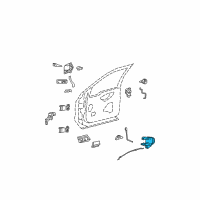 OEM 2011 Ford F-250 Super Duty Latch Diagram - 8L3Z-1521812-C