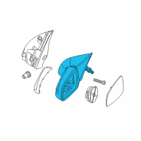 OEM Saturn Mirror Assembly Diagram - 13253342