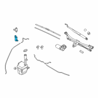 OEM 2015 Kia Optima Motor & Pump-Windshield Washer Diagram - 985102S000