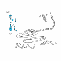 OEM 2019 Lexus LX570 Tube Assy, Fuel Suction W/Pump & Gage Diagram - 77020-60530