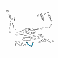 OEM 2020 Toyota Land Cruiser Fuel Tank Mount Strap Diagram - 77602-60140