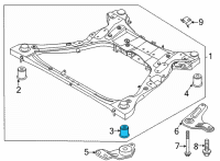 OEM Kia K5 BUSHING-CROSSMEMBER Diagram - 62418L1000