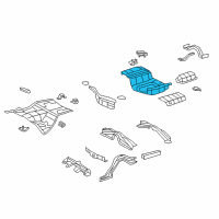 OEM 2017 Lexus LS460 Pan, Rear Floor Diagram - 58311-50901