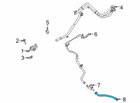OEM Ford F-150 Water Hose Diagram - JL3Z-18N345-EB