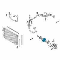 OEM 2019 Kia Rio Pulley Assembly-Air Conditioner Compressor Diagram - 97643A7500