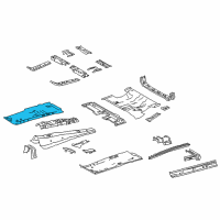 OEM 2021 Lexus NX300 Pan FR Floor RH Diagram - 58111-78010