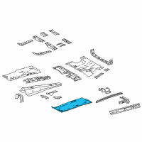 OEM 2019 Lexus NX300 Floor Pan Diagram - 5811242011