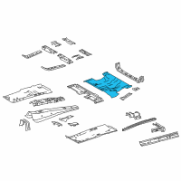 OEM Lexus NX200t Floor Pan Diagram - 5821142011