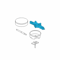 OEM 2011 Cadillac DTS Jack Asm Diagram - 25740265