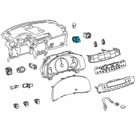 OEM Lexus Switch, Hazard Warning Diagram - 84332-76030