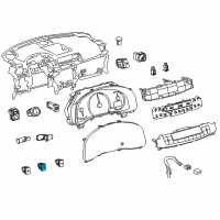 OEM 2016 Lexus CT200h Switch, Outer Mirror Diagram - 84871-76011