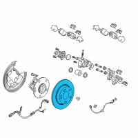 OEM 2017 Honda CR-V Disk, Rear Brake Diagram - 42510-TLA-A00