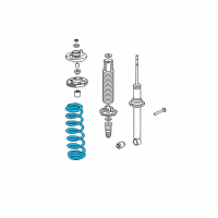 OEM 2005 Acura TSX Spring, Rear Diagram - 52441-SEC-A01