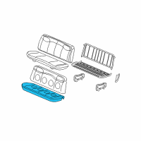 OEM 2004 Chevrolet Express 2500 Pad Asm, Rear Seat #3 Cushion Diagram - 88981598