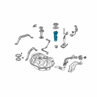 OEM Acura Filter Set, Fuel Diagram - 16010-S84-A01