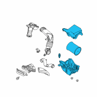 OEM Ford Air Cleaner Assembly Diagram - G1FZ-9600-A