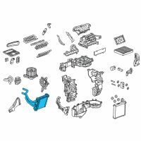 OEM Chevrolet Spark Heater Core Diagram - 42666219